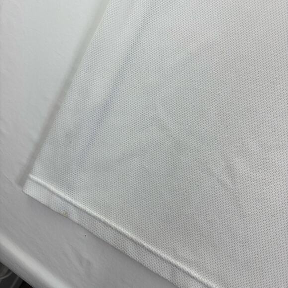 Vintage y2k Nike Soccer Athletic White Jersey Black Striped Shirt Men's Large - Picture 5 of 9